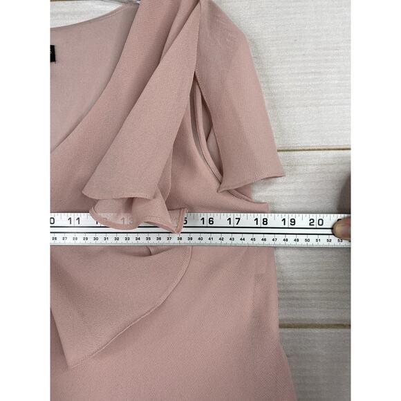 Ignite Evenings Women's Size 14 Dress Mother of the Bride Pink Tiered Chiffon - Picture 5 of 9